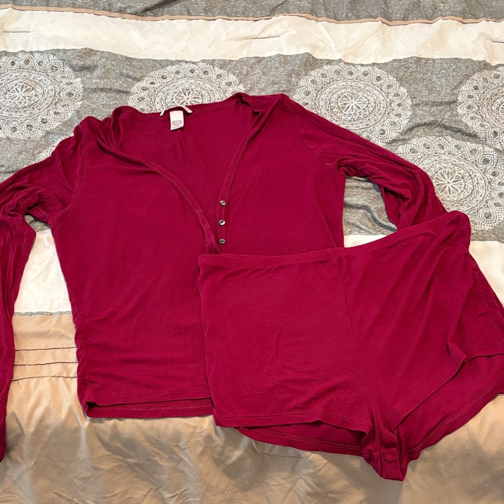 Victoria's Secret PJ set.